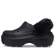 Crocs Stomp 208546-001 Men's Core Black Lined Slip-on Comfort Crush Clogs CRO40 (7)