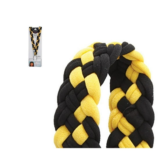 Pomchies Pom-Lanyard Identification Holder Black/Yellow Gold P49308