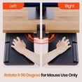 thumbnail image 3 of Klearlook Keyboard Tray Under Desk with 360&deg; Rotation, Ergonomic Computer Keyboard & Mouse Tray 25"W&times;11.02"D Sit Stand Desk Keyboard Holder, 3 of 6