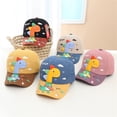 thumbnail image 5 of WIBACKER 2-5T Toddler Kids Cute 3D Dinosaur Baseball Cap Autumn Winter Corduroy Hat Outdoor Warm Casual Bonnet, 5 of 8