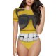 thumbnail image 1 of Fotbe Smiling With Sunglasses Body de Mujer con Cuello Redondo y Mangas Cortas, Sin Mangas Ajustado, Suave, Cómodo y Básico-Medium, 1 of 7