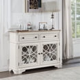 thumbnail image 3 of ACME Florain Wooden Server in Oak and Antique White, 3 of 3