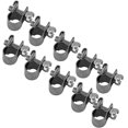 thumbnail image 1 of Paquete de 10 abrazaderas para tubos de acero inoxidable con minipernos en T, 1 of 4