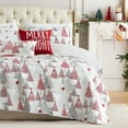 thumbnail image 6 of Southshore Fine Living, Inc. Twin Quilt Set w/ Shams & Throw Pillows, Cute Christmas Tree Print, 6 of 8