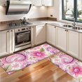 thumbnail image 3 of Kitchen Rugs Sets Of 2,Pioneer Flower Floral Print Pattern Anti Fatigue Kitchen Mat Rugs Non Slip Washable,Decorative Kitchen Floor Mats for Kitchen,Sink,Laundry,17"X47", 3 of 5