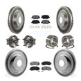 thumbnail image 1 of Transit Auto Front Rear Wheel Hub Bearings Assembly Coated Disc Brake Rotors and Semi-Metallic Pads Kit (10Pc) for Car Mitsubishi RVR Outlander Sport - Left Right Side (Driver Passenger) KBB-108241, 1 of 10