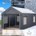 thumbnail image 6 of Carport for Tractor, Truck, Boat, Outer Gray and Inner White, 6 of 9