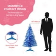 thumbnail image 3 of CNKOO 4ft White Pre-Lit Halloween & Christmas Tree  Compact Artificial Xmas Tree with Stand, 3 of 8