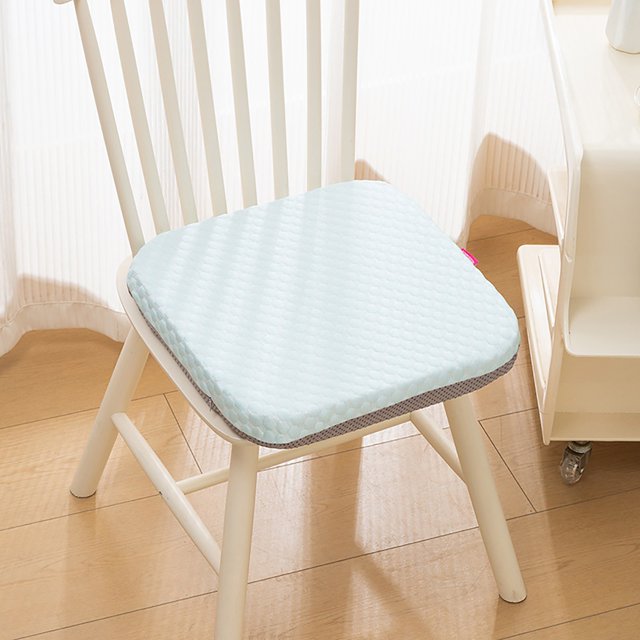 Fiudx Decoraciones navideñas para interiores Cojín de seda de hielo de verano, cojín de fibra transpirable, cojín de silla de oficina con hielo, cojín de asiento
