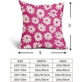 thumbnail image 3 of Hot Pink Pillow Covers 20X20 Inch White Floral Daisy Geometry Decorative Couch Pillow Cases Spring Summer Flower Throw Pillows Set of 2 Farmhouse Home Decor for Room Porch Patio Couch Outdoor, 3 of 6