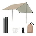thumbnail image 1 of Auvent de Camping avec Mâtx Imperméable Protection UV Pare-Soleil Extérieur, 1 of 8