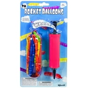 20 Rocket Balloons with Pump,(Colors May Vary),Various Packaging.