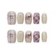 thumbnail image 5 of Uñas postizas de cola de pez morada con diseño de ojo de gato, hechas a mano, para usar, piezas especiales para uñas, decoración de uñas, parche para uñas terminado, pegamento de gelatina, 5 of 7
