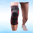 thumbnail image 3 of EeaseCA 1PC Knee Brace Protective Gear Support Knee Pad Elastic Compression Knee Protector Sleeve for Basketball Climbing Outdoor Sports (Size L, Red), 3 of 7