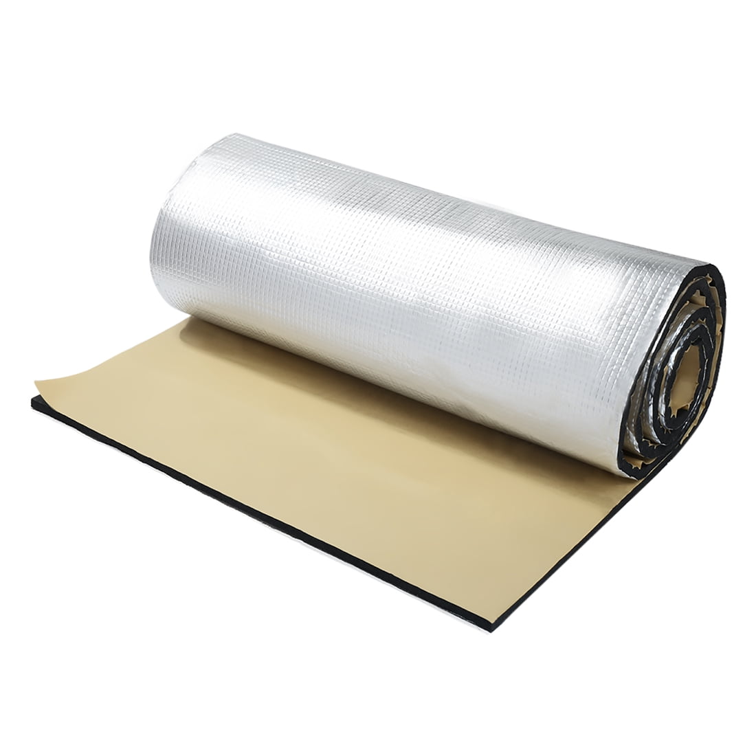 Unique Bargains Universal 10mm Aluminum Foil Car Sound Deadener Heat Insulation 79" x 39"