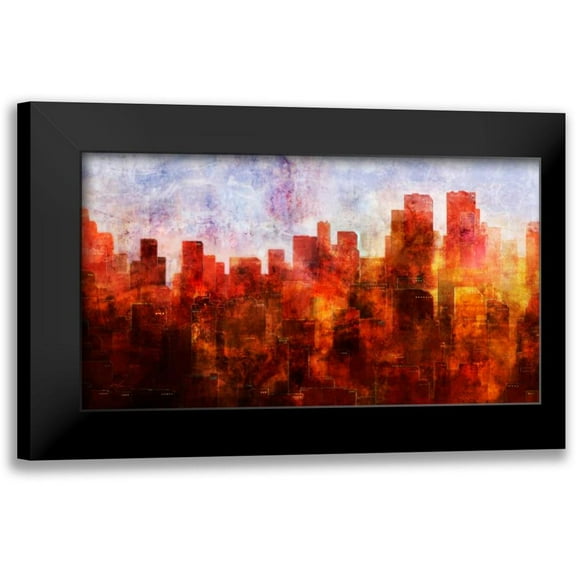 Roko, Ken 14x10 Black Modern Framed Museum Art Print Titled - Dawn Skyline