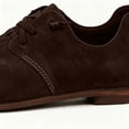 thumbnail image 6 of Womens Leather Sneakers Wide Toe Box Oxfords Flats Dressy Comfortable Round Toe Non Slip Business Work Loafers Retro Casual Lace up Soft Soled Cushion Lightweight Shoes Coffee 7.5, 6 of 6