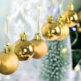 thumbnail image 5 of Ailao 24 pcs Christmas Tree Ornaments Balls Set Mini Holiday Xmas Ornament Style - Gold, 5 of 6