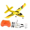 thumbnail image 2 of Avión RC Hugo Gliderm juguete volador 2 canales para principiantes niños adultos 2 baterías amarillas, 2 of 9