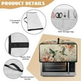 thumbnail image 6 of Renewold Toaster Oven Cover Stain-Resistant Air Fryer Smart Oven Protector with Storage Pockets Easy Clean Kitchen Appliance Accessories, 22.5 x 18.5 x 13 Inches, Hummingbird Flower Retro, 6 of 7