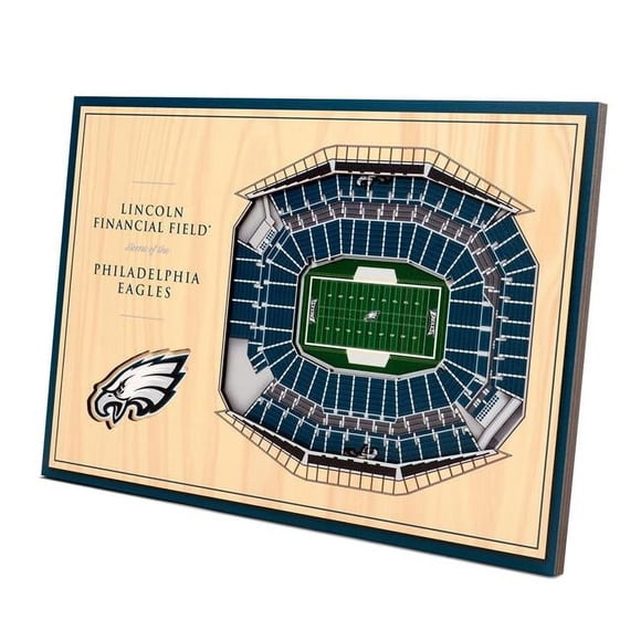 YouTheFan 8491485 NFL Philadelphia Eagles 3D StadiumViews Desktop Display - Lincoln Financial Field
