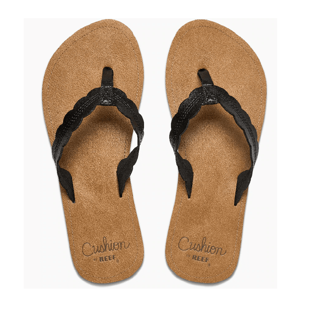 Reef Cushion Celine Sandals Womens Black Tan 8 - Walmart.com