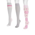 thumbnail image 4 of MUK LUKS Women's Wide Width Compression Nylon Knee-High Socks, 3-Pack, Shoe Size 6-10, 4 of 8