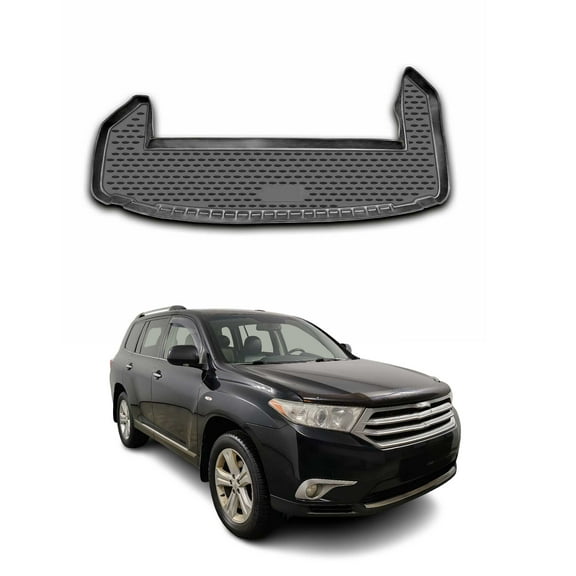 OMAC Cargo Mats Liner for Toyota Highlander 2008-2013 Waterproof TPE Black