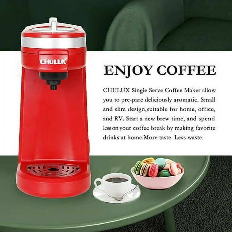 Dropship Single Serve Coffee Maker KCUP Pod Coffee Brewer, CHULUX Upgrade Single  Cup Coffee Machine Fast Brewing, All In One Simply Coffee Maker For K CUP  Ground Coffee Tea, Mini Coffee Machine
