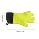 thumbnail image 3 of Guantes de silicona para hornear, con aislamiento térmico, más largos y gruesos, antideslizantes, aptos para microondas, con cinco dedos., 3 of 4