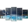 DESIGN ART Designart - Perito Moreno Glacier - 5 Piece Photography Canvas Art Print