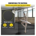 thumbnail image 3 of Dance Floor Roll 6.6x11.8ft, 0.06in PVC Vinyl Portable Dance Flooring, Non-Slip Reversible Black/Grey Dance Mat for Ballet, Jazz, Hip Hop, Home & Studio, 3 of 7