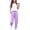 Light Purple, variant on Arshiner Girl Clothes Fall 2 Piece Outfits Short Sleeve Pullover Shirt Sweatpants Set Animal Printed Tracksuit 9-10Y