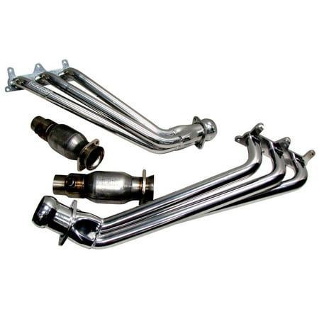 BBK 10-11 Camaro V6 Long Tube Exhaust Headers With Converters - 1-5/8