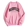 thumbnail image 2 of Fall Sweatshirts for Women 2025 Nashville Tennessee Sweatshirt Long Sleeve Crewneck Graphic Sweatshirt Pullover Tops, 2 of 5