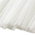 thumbnail image 3 of SWSMCLT Women's Pleated Tulle Skirt Soft Chiffon Mesh Feather Beaded High Waisted Elastic Waist Calf Length Fall Flowy Swing Layered Overlay Long Tutu Skirts Spring Summer A-Line White One Size, 3 of 5