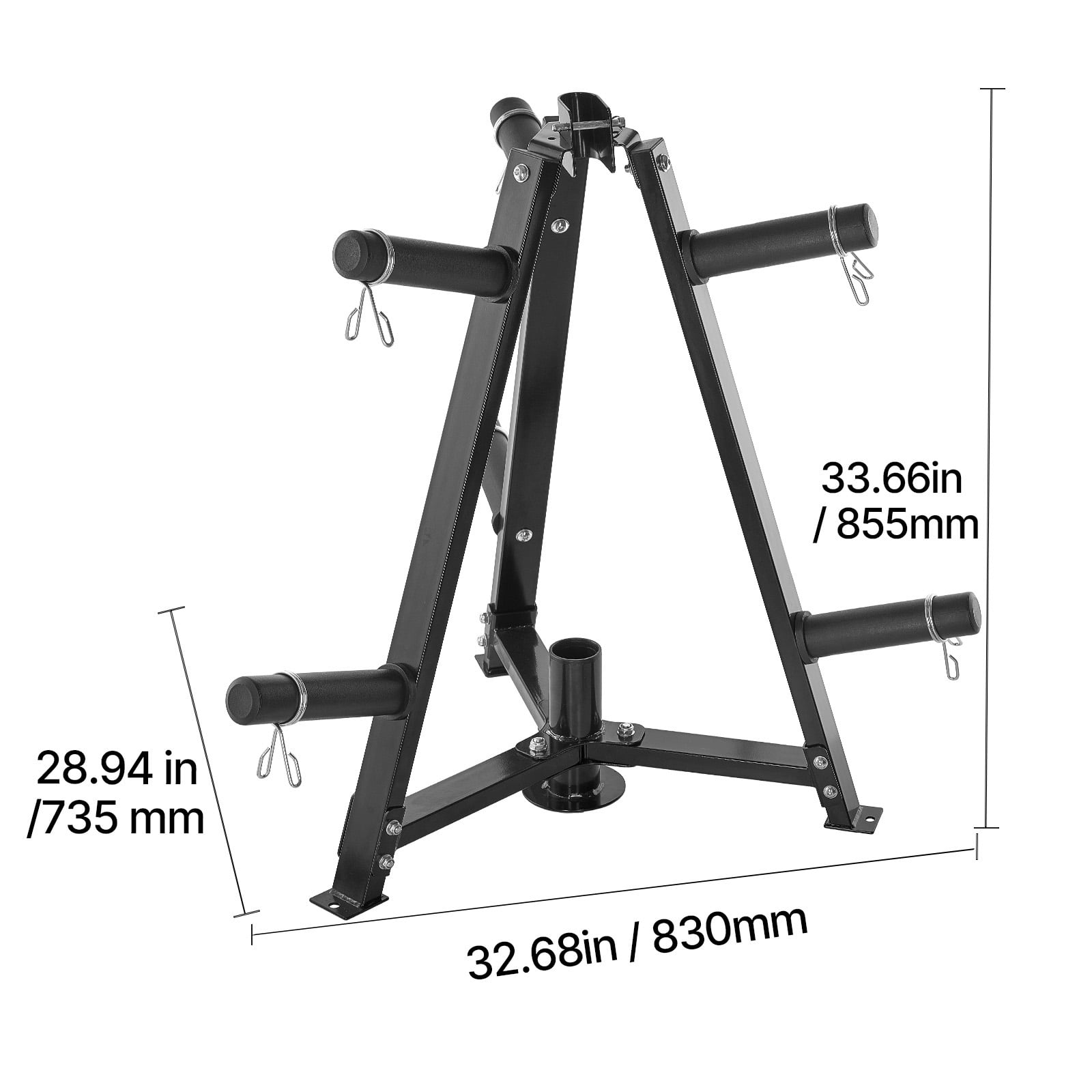 KFFKFF Dumbbell Rack, 2-Inch Disc Storage Stand, Regular Disc Storage Stand, 300 lbs Holding Capacity Weight Organizing Stand, Domestic Fitness Barbell Storage Stand, Ebony