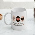 thumbnail image 3 of CafePress - Peace Love Psychology Mug - 11 oz Ceramic Mug - Novelty Coffee Tea Cup, 3 of 3