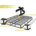 thumbnail image 4 of Box Spring Full Size Bed Bases, 7 Inch High Metal Full Size Box Spring, Heavy Duty Mattress Foundation with Fabric Cover, Easy Assembly, Quiet Noise Free, Non Slip, Black, 4 of 7