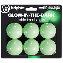 Brightz Ping Pong Balls Glow in the Dark 6-Pack 40mm Regulation Size