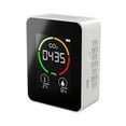 thumbnail image 1 of Detector de aire de CO2 Detector de dióxido de carbono Producción agrícola Monitor de CO2 para invernadero Blanco, Modelo: Blanco, 1 of 5