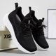 thumbnail image 4 of Zapatos casuales para mujer Zapatos de tenis transpirables Zapatos para caminar con cordones (40 Negro) Likrtyny Tenis De Mujer Tenis De Hombre, 4 of 6