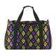 thumbnail image 1 of Disketp Mardi Gras Shiny Green Purple Bolsa de Viaje Tipo Duffle, Bolso de Mano para Fin de Semana para Mujer, Bolsa de Gimnasio Ligera para Hombre, Esencial para Viajes, 1 of 7