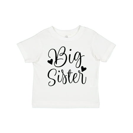 

Inktastic Big Sister Girls Cute Announcement Gift Toddler Toddler Girl T-Shirt