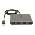 thumbnail image 2 of StarTech.com USB 3.0 to 4 HDMI Adapter, External Video & Graphics Card, USB Type-A to Quad HDMI Monitor Display Adapter Dongle, 1080p 60Hz, USB 3.0 to HDMI Adapter/Video Converter, Windows - Multi Monitor Adapter - Câble Adaptateur - USB Type A Mâle vers HDMI Femelle - 3,3 Pi - Gris Spatial - support 1080p 60Hz, 2 of 5