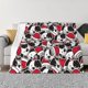 thumbnail image 1 of Fotbe Cute Dog Manta de Franela con Estampado, Manta Ultrasuave para Cama, Sofá, Auto, Hipoalergénica y Antibolitas-80"x60", 1 of 6