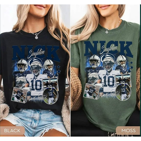 Nick Singleton graphic t-shirt, Vintage sports t-shirt