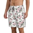 thumbnail image 2 of Goofa Rose Flowers Printed Mens Swim Trunks Summer Quick Dry Short Beach Swimwear Bathing Suits-Small, 2 of 9