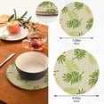 thumbnail image 3 of GZHJMY Flat Jungle Print Placemats Set of 2, Woven Washers, Cotton, Round Large Pot Holder, Heat Resistant, for Pot Countertops, 3 of 5
