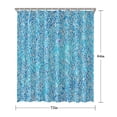 thumbnail image 5 of Blue White Tie Dye Textured Pattern Shower Curtain 72"x84" ,Bathroom Decorative Shower Curtains Set with 12 Hooks,Modern Waterproof Washable Shower Curtain, 5 of 6
